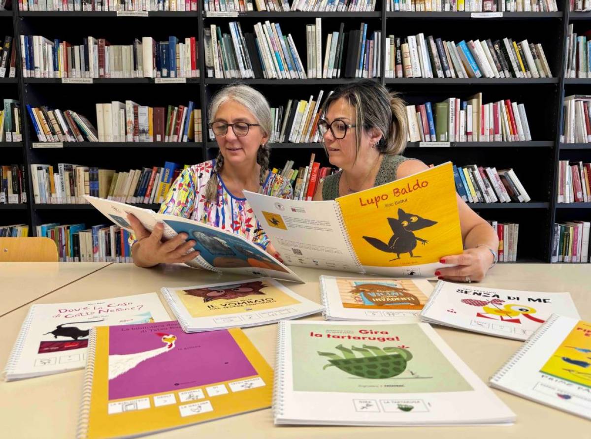 Biblioteca Civica di Nole, arrivano i libri in CAA: dodici nuovi volumi per una lettura davvero inclusiva